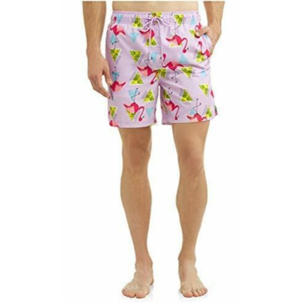 NWT George 3XL Swim Trunks Flamingo‎ Board Shorts